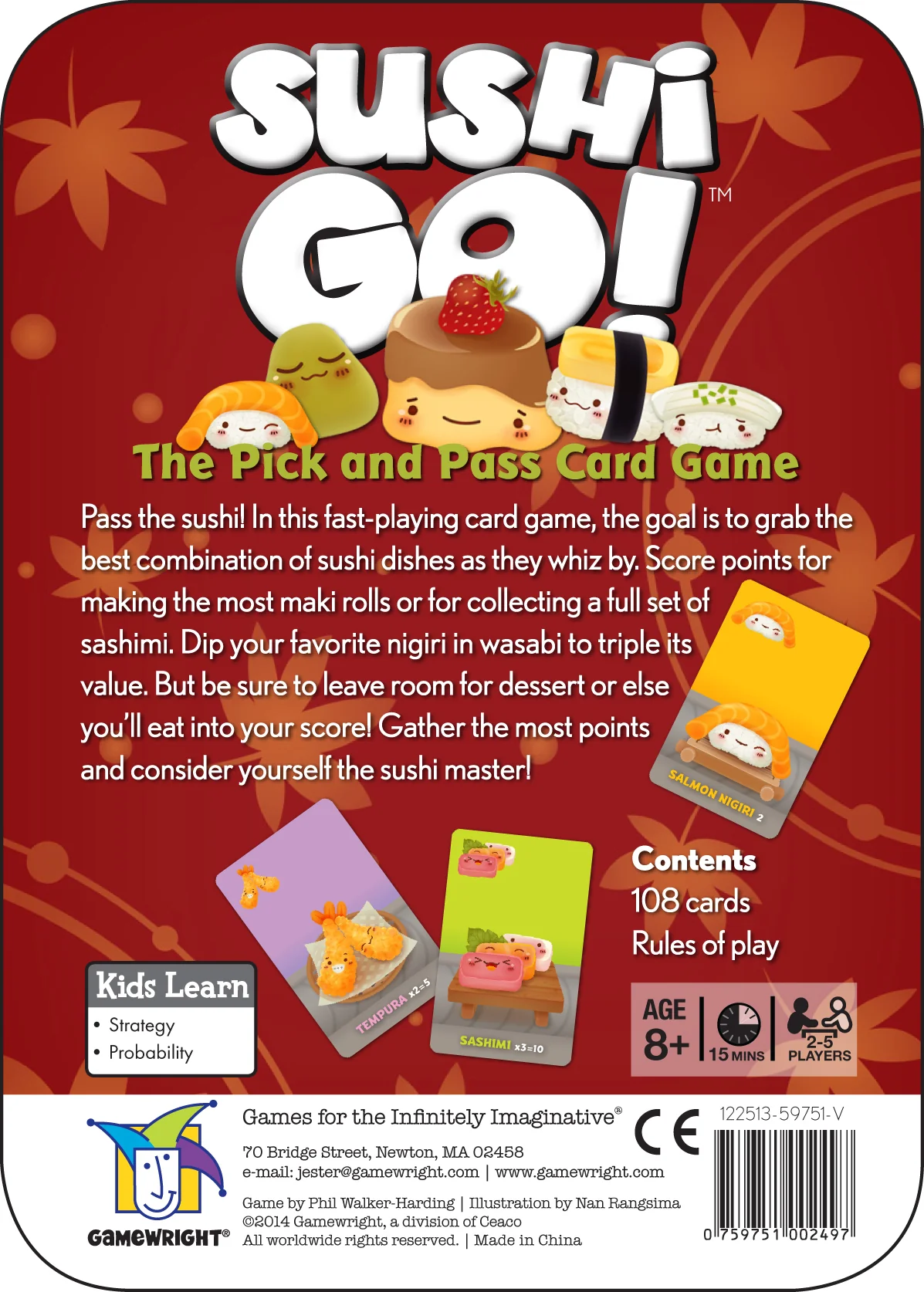 Gamewright - Sushi Go Card Game in Tin - Image 3