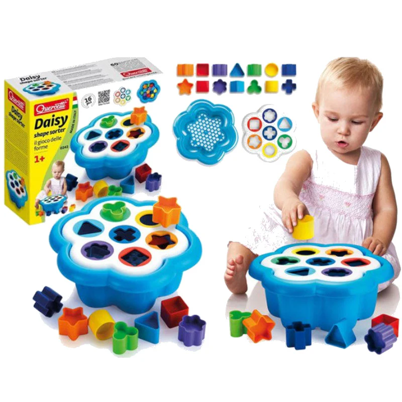 Quercetti Daisy Shape Sorter 16pc - Image 4