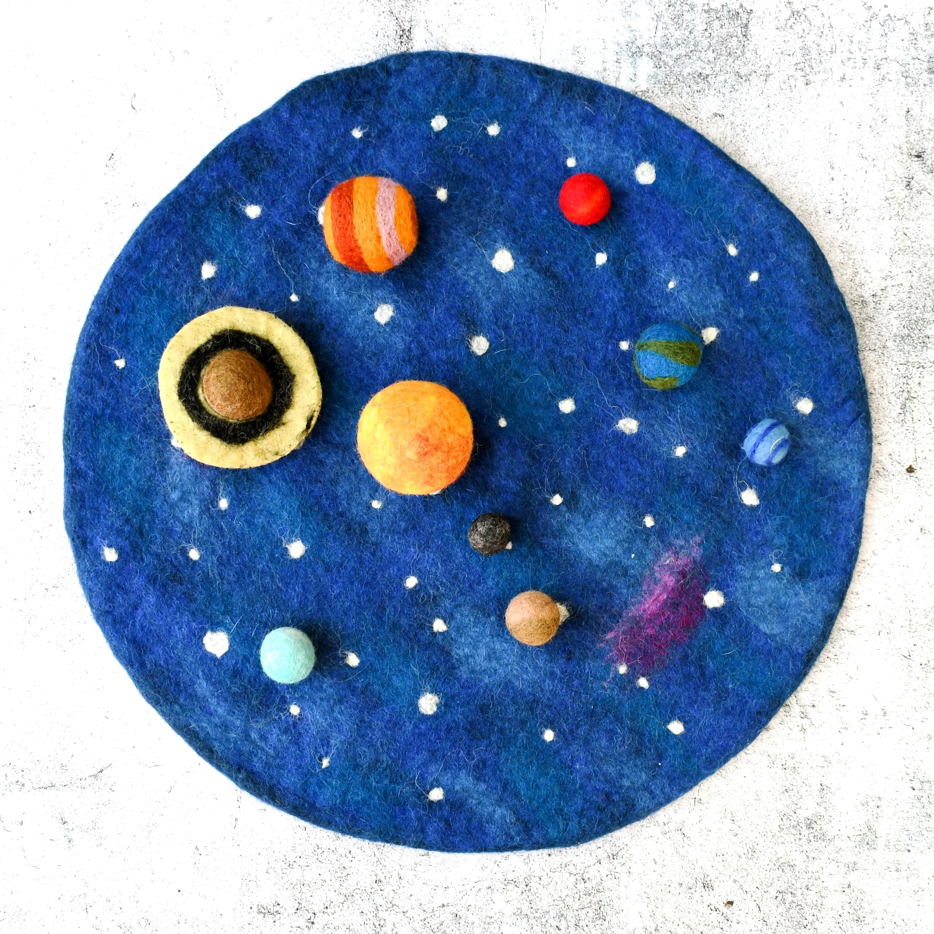 Tara Treasures - Solar System Outer Space Play Mat with Felt Planets - Image 5